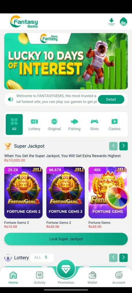 Fantasy Gems Game